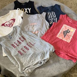 Roxy girl 14 /XL (5)Tanktop,1shirts.white shirt 14/XL. (3) 12 size